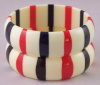 LG126 striped 60s lucite bangles